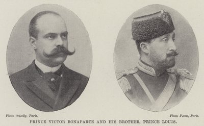 Prinz Victor Bonaparte und sein Bruder, Prinz Louis von English Photographer