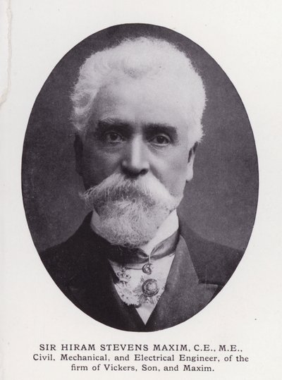 Prominente Männer von London: Sir Hiram Stevens Maxim von English Photographer