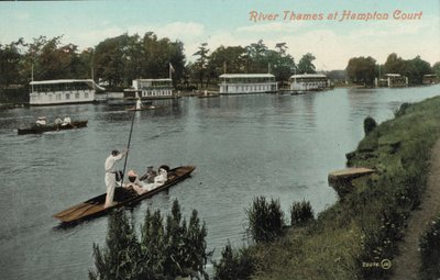 Punting auf der Themse und Hampton Court von English Photographer