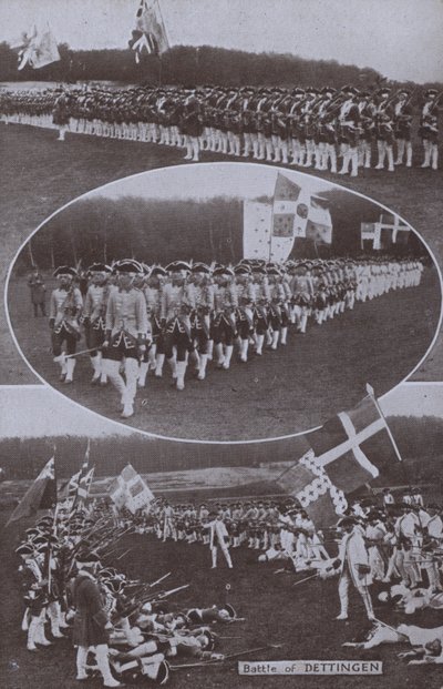 Nachstellung der Schlacht von Dettingen, 1743 in Bayern während des Österreichischen Erbfolgekriegs von English Photographer