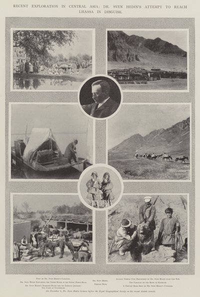 Kürzliche Erkundungen in Zentralasien, Dr. Sven Hedins Versuch, Lhasa verkleidet zu erreichen von English Photographer