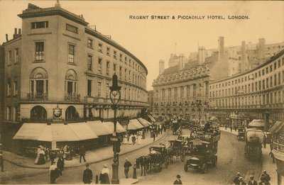 Regent Street und Piccadilly Hotel, London von English Photographer