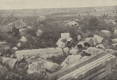Ruinen der Synagoge in Kapernaum, wo Christus den Mann mit der verdorrten Hand heilte von English Photographer