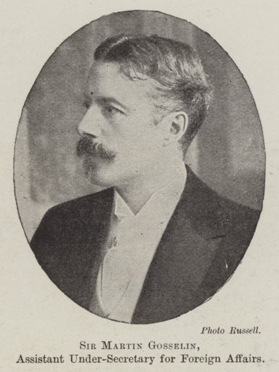 Sir Martin Gosselin, stellvertretender Unterstaatssekretär für auswärtige Angelegenheiten von English Photographer