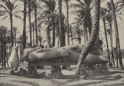 Statue von Ramses II., liegend in der Stadt, von der Jeremia sagte, sie solle ohne Einwohner sein von English Photographer