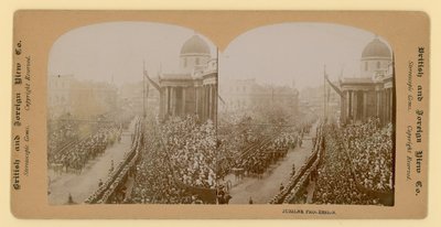 Stereografischer Druck des Diamantjubiläums von Königin Victoria von English Photographer