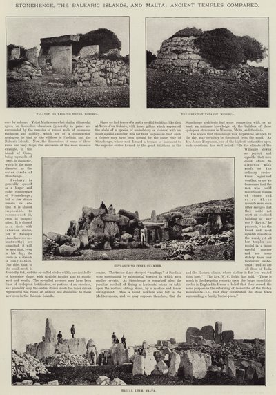 Stonehenge, die Balearen und Malta, alte Tempel verglichen von English Photographer
