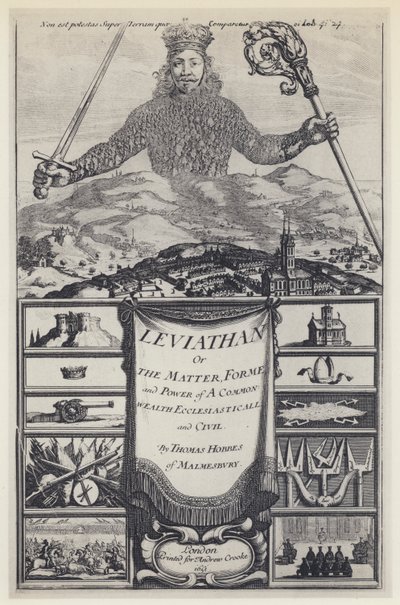T Hobbes, Leviathan, A Crooke 1651 von English Photographer