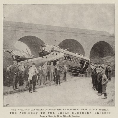 Der Unfall des Great Northern Express von English Photographer