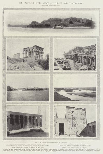 Der Assuan-Damm, Ansichten von Philae und der Umgebung von English Photographer