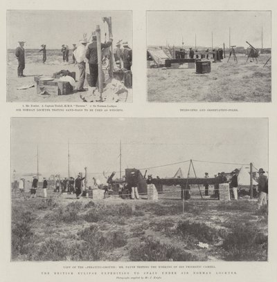 Die britische Sonnenfinsternis-Expedition nach Spanien unter Sir Norman Lockyer von English Photographer
