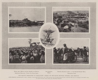 Die britische Expedition nach Somaliland, Szene auf der Route zwischen Berbera und Bohotle von English Photographer