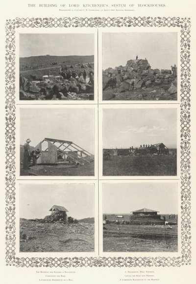 Der Bau von Lord Kitcheners Blockhaussystem von English Photographer