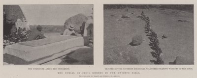 Die Beerdigung von Cecil Rhodes in den Matoppo-Hügeln von English Photographer