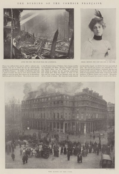 Die Verbrennung der Comédie-Française von English Photographer