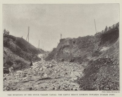 Das Bersten des Stour Valley Kanals, der leere Abschnitt in Richtung Dudley Port von English Photographer