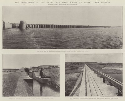 Die Fertigstellung des großen Nil-Damms, Szenen in Assiut und Assuan von English Photographer