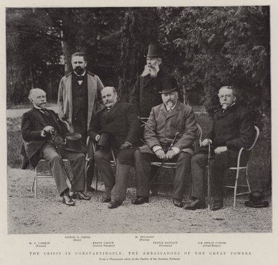 Die Krise in Konstantinopel, die Botschafter der Großmächte von English Photographer