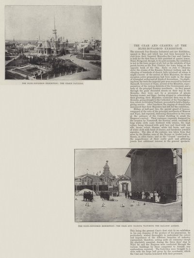 Der Zar und die Zarin auf der Ausstellung in Nischni Nowgorod von English Photographer