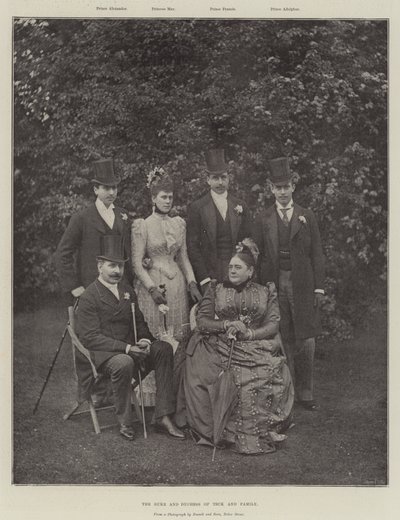 Der Herzog und die Herzogin von Teck und Familie von English Photographer