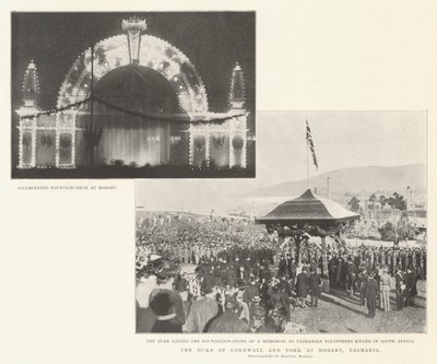 Der Herzog von Cornwall und York in Hobart, Tasmanien von English Photographer