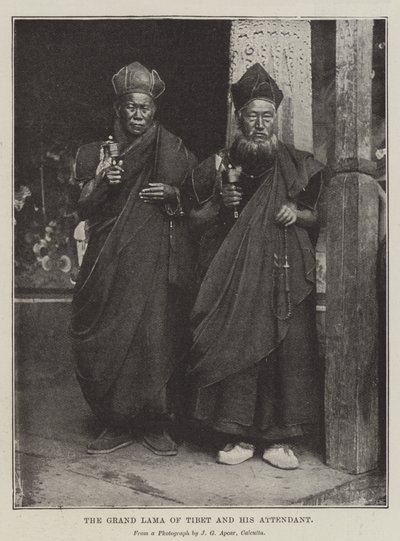 Der Großlama von Tibet und sein Begleiter von English Photographer