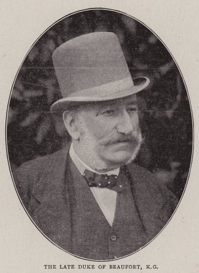 Der verstorbene Herzog von Beaufort, KG von English Photographer