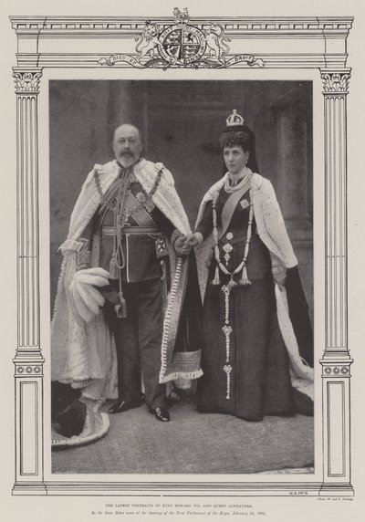 Das neueste Porträt von König Edward VII. und Königin Alexandra von English Photographer
