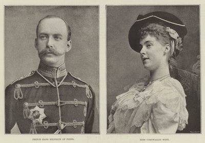 Die Hochzeit des Prinzen von Pless von English Photographer