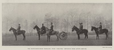 Die Montgomeryshire Yeomanry, mit Pom-Pom, von aktivem Dienst zurückgekehrt von English Photographer