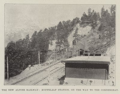 Die neue Alpenbahn, Ryffelalp-Station, auf dem Weg zum Gornergrat von English Photographer