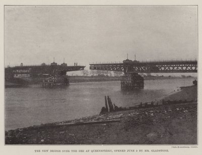 Die neue Brücke über den Dee in Queensferry, eröffnet am 2. Juni von Mr. Gladstone von English Photographer