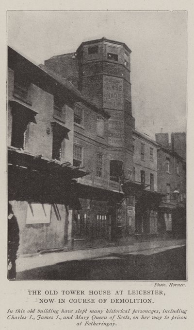 Das alte Turmhaus in Leicester, das derzeit abgerissen wird von English Photographer