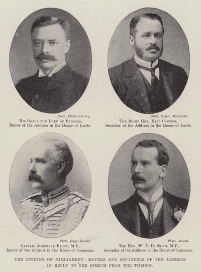 Die Eröffnung des Parlaments, Antragsteller und Unterstützer der Antwort auf die Thronrede von English Photographer