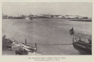 Die philippinische Krise, Gesamtansicht von Iloilo von English Photographer