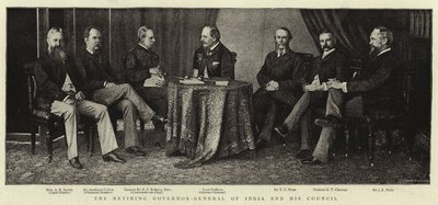 Der scheidende Generalgouverneur von Indien und sein Rat von English Photographer