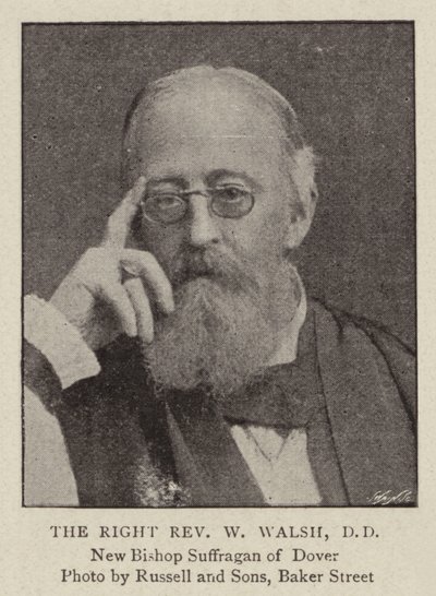 Der rechte Reverend W Walsh, DD von English Photographer
