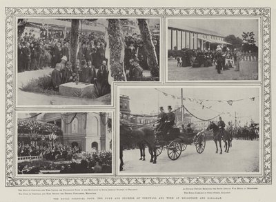 Die königliche Kolonialtour, der Herzog und die Herzogin von Cornwall und York in Melbourne und Ballarat von English Photographer