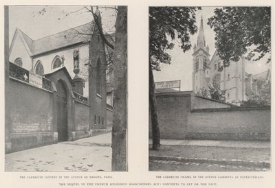 Die Folge des französischen Gesetzes über religiöse Vereinigungen, Klöster zu vermieten oder zu verkaufen von English Photographer