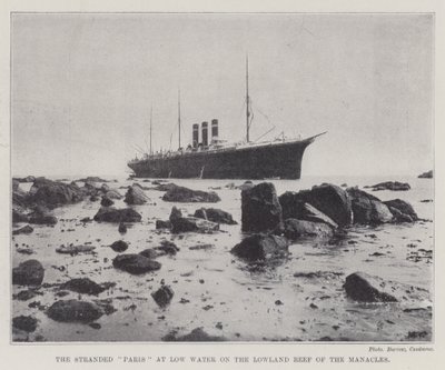 Die gestrandete Paris bei Ebbe am Lowland Reef der Manacles von English Photographer