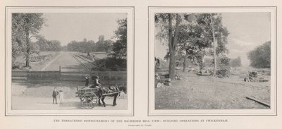 Die drohende Verschandelung des Blicks auf Richmond Hill, Bauarbeiten in Twickenham von English Photographer