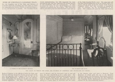 Der Zug, mit dem der Herzog und die Herzogin von Cornwall durch Kanada reisen von English Photographer