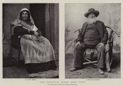 Die Transvaal-Krise, Buren-Typen von English Photographer