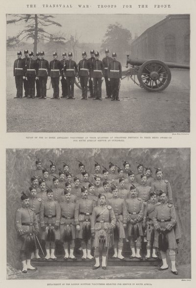 Der Transvaal-Krieg, Truppen für die Front von English Photographer