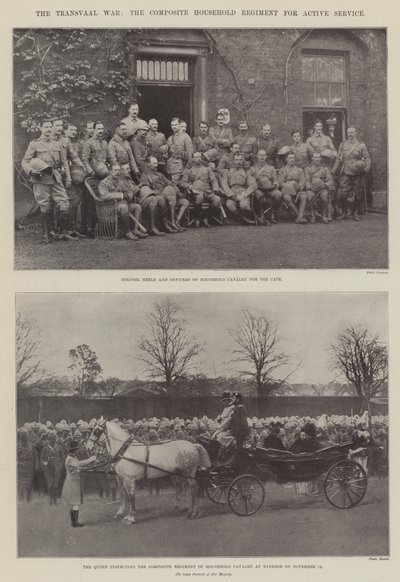 Der Transvaal-Krieg, das Composite Household Regiment für den aktiven Dienst von English Photographer