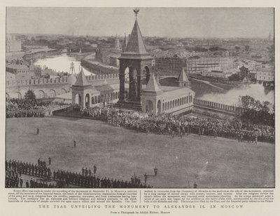 Der Zar enthüllt das Denkmal für Alexander II. in Moskau von English Photographer
