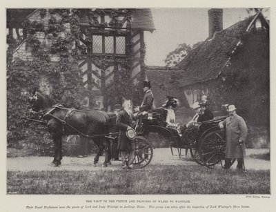 Der Besuch des Prinzen und der Prinzessin von Wales in Wantage von English Photographer