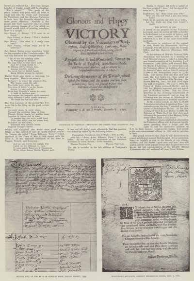 Das Freiwilligenjubiläum, 1799-1899 von English Photographer