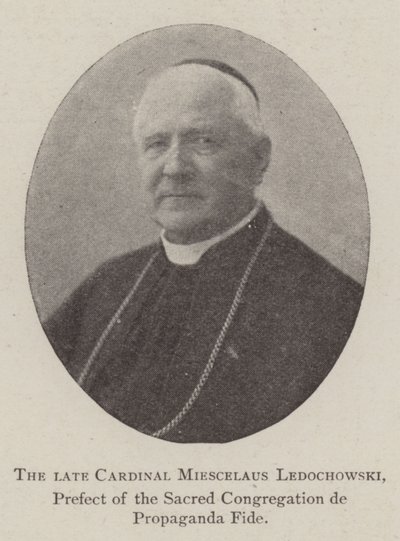 Der verstorbene Kardinal Miescelaus Ledochowski, Präfekt der Heiligen Kongregation de Propaganda Fide von English Photographer