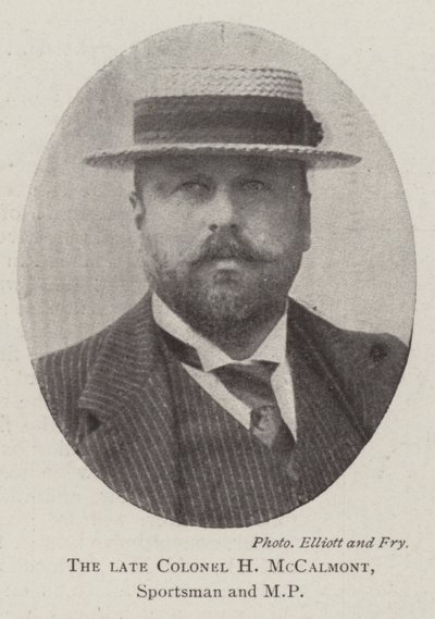 Der verstorbene Colonel H. McCalmont, Sportler und Abgeordneter von English Photographer